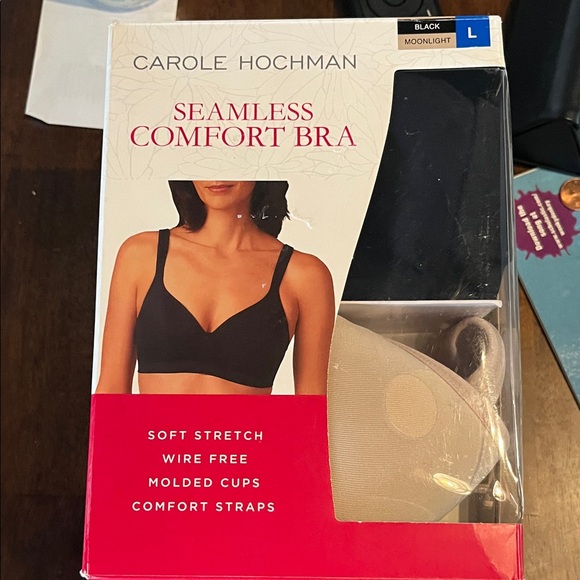 Midnight by Carole Hochman Black Seamless Bra - Picture 1 of 5